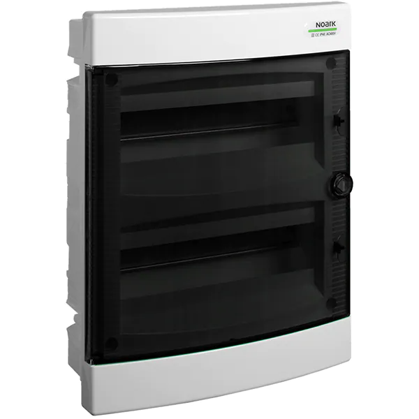 Tablou electric incastrat Noark PNF 24T, 24 module, 2 randuri, IP 40, alb