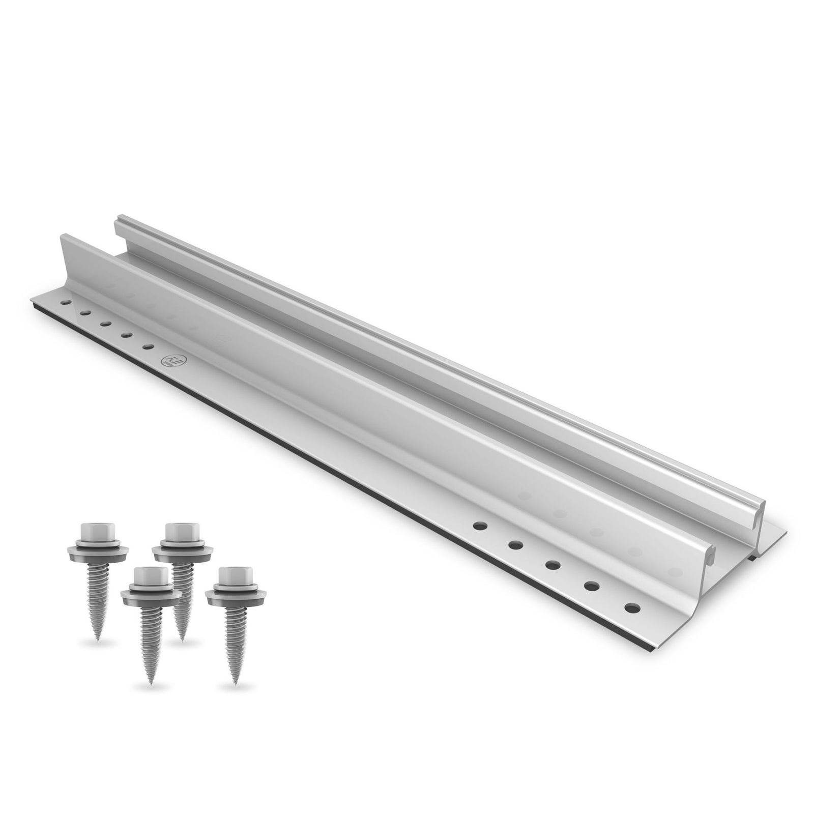 Set sina montaj panouri solare pe acoperis trapezoidal K2 MiniRail MK2, cu surub, 0.38 m