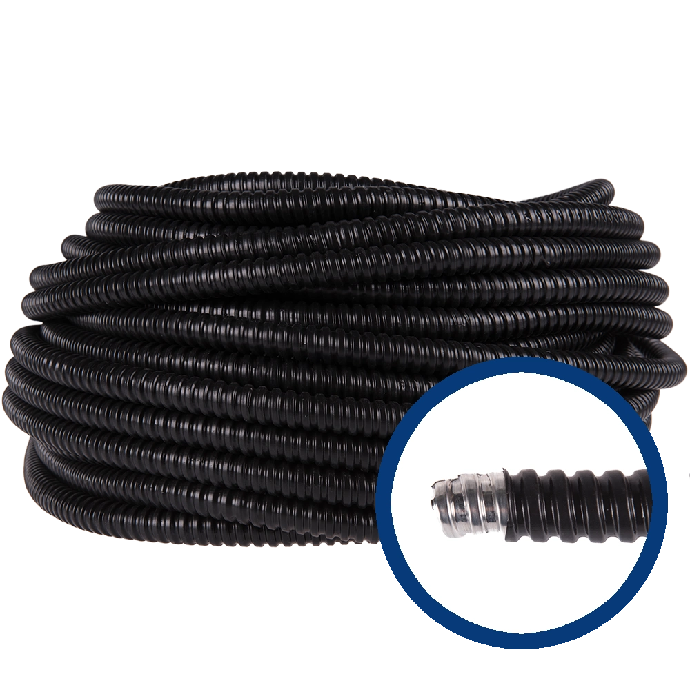 Tub flexibil spiralat, copex metalic izolat, 26mm, 25m