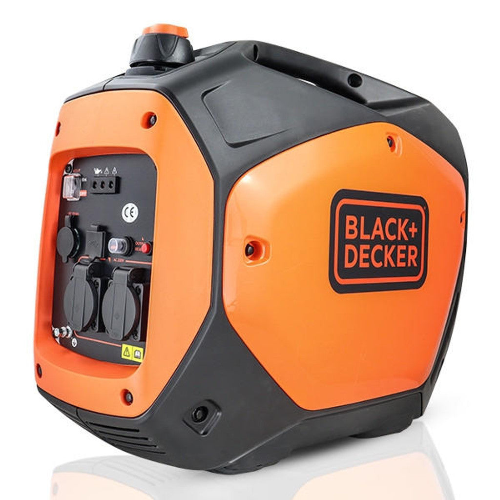 Generator cu inverter Black & Decker BXGNi2200E, 2200 W, 9.6 A, 2 x 230 V, 12 V, 114 CC, 4.1 L benzina