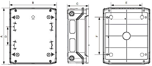 Tablou electric aplicat pentru exterior Noark IP65 PHS 8T